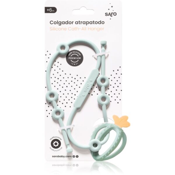 Saro Baby Silicone Catch-All Hanger șnur multifuncțional din silicon Mint 1 buc-Țena