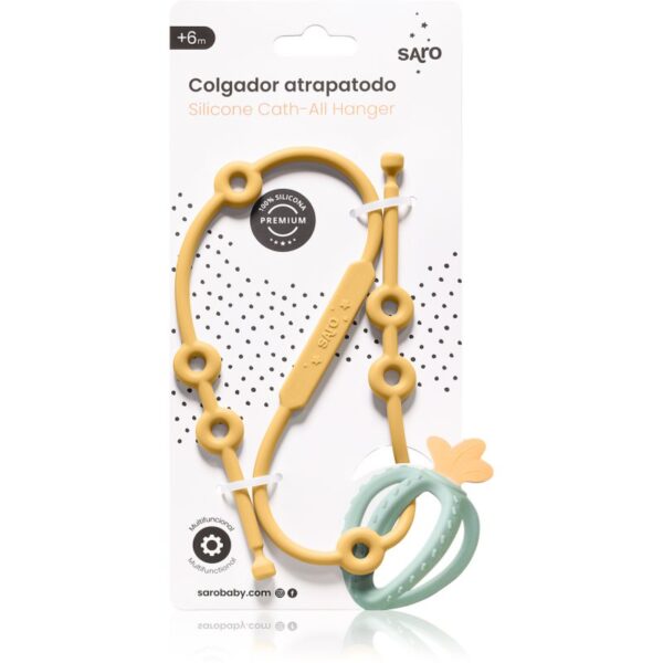 Saro Baby Silicone Catch-All Hanger șnur multifuncțional din silicon Mustard 1 buc-Țena