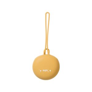 Saro Baby Silicone Pacifier Holder Box cutie pentru suzetă Mustard 1 buc-ro