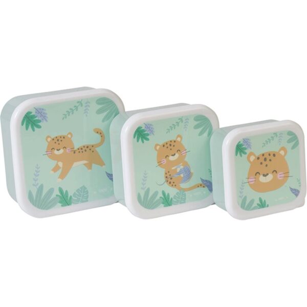 Saro Baby Snack Boxes caserolă de mâncare Hunter Mint 3 buc-ro