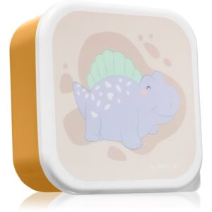 Saro Baby Snack Boxes caserolă de mâncare Mustard 3 buc-ro