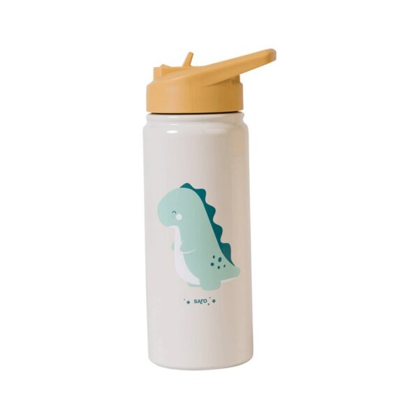 Saro Baby Thermos Bottle with Straw termos cu pai Sand 500 ml-Țena