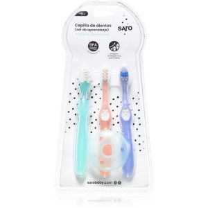 Saro Baby Toothbrushes periuțe de dinți pentru copii +6m 3 buc-Țena