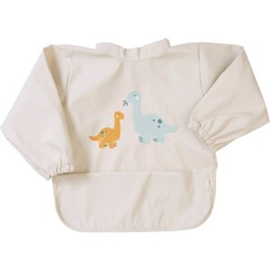 Saro Baby Waterproof Bib with Sleeves bavețică Sand 1 buc-Țena