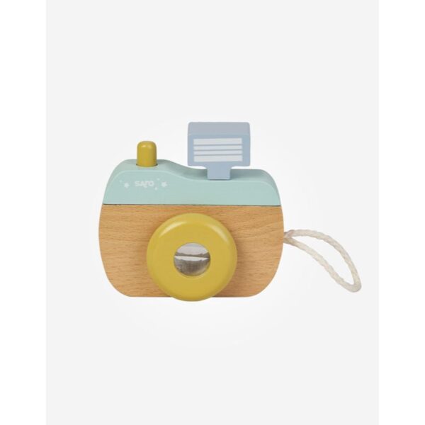 Saro Baby Wooden Camera aparat fotografic din lemn 24 m+ Mint 1 buc-Țena
