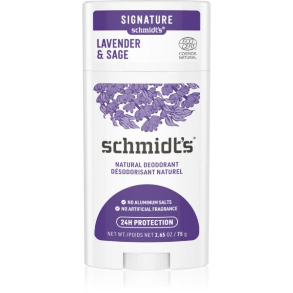 Schmidt's Lavender & Sage deodorant stick 75 g-ro