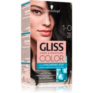 Schwarzkopf Gliss Color Culoare permanenta pentru par culoare 1-0 Deep Black 1 buc-Țena