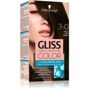 Schwarzkopf Gliss Color Culoare permanenta pentru par culoare 3-0 Deep Brown 1 buc-Țena
