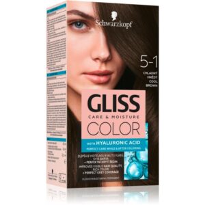 Schwarzkopf Gliss Color Culoare permanenta pentru par culoare 5-1 Cool Brown 1 buc-Țena