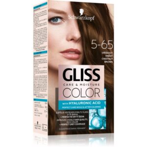 Schwarzkopf Gliss Color Culoare permanenta pentru par culoare 5-65 Chestnut Brown 1 buc-Țena