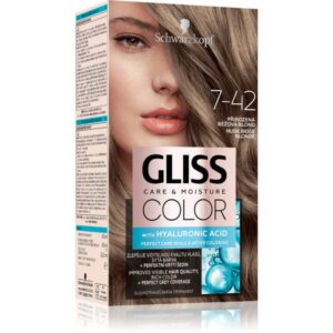 Schwarzkopf Gliss Color Culoare permanenta pentru par culoare 7-42 Nude Beige Blonde 1 buc-ro