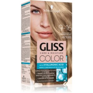 Schwarzkopf Gliss Color Culoare permanenta pentru par culoare 9-16 Ultra Light Cool Blonde 1 buc-ro