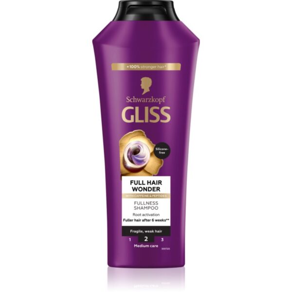 Schwarzkopf Gliss Full Hair Wonder sampon pentru regenerare pentru par deteriorat 400 ml-Țena
