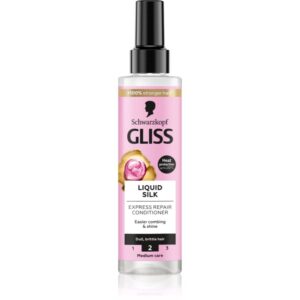 Schwarzkopf Gliss Liquid Silk balsam (nu necesita clatire) pentru intarire si stralucire 200 ml-ro