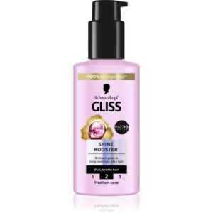 Schwarzkopf Gliss Liquid Silk ser fara clatire pentru intarire si stralucire Shine Booster 100 ml-Țena