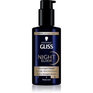 Schwarzkopf Gliss Night Elixir elixir leave-in pentru par deteriorat 100 ml-ro