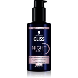 Schwarzkopf Gliss Night Elixir elixir leave-in pentru varfuri despicate 100 ml-ro