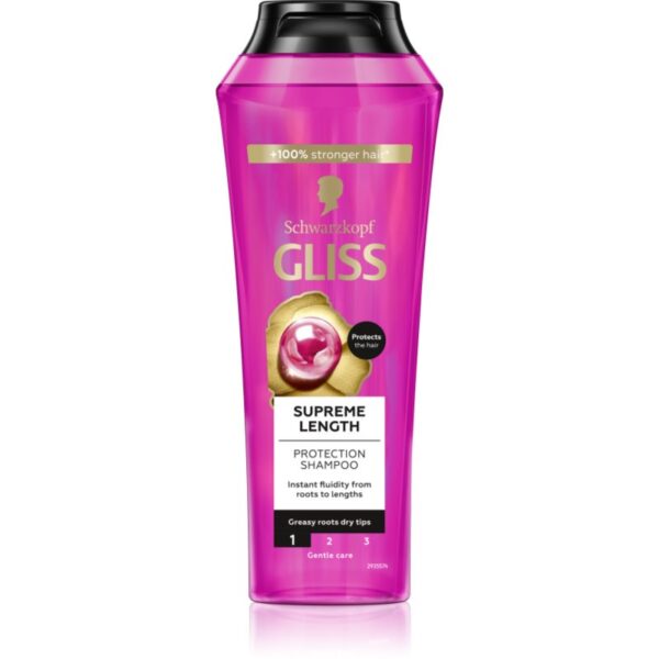 Schwarzkopf Gliss Supreme Length sampon protector pentru păr lung 250 ml-ro
