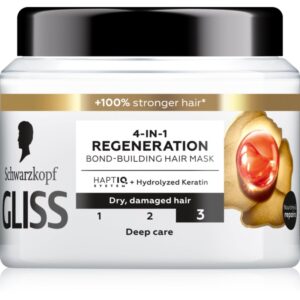 Schwarzkopf Gliss Total Repair masca pentru regenerare pentru păr uscat și deteriorat 400 ml-Țena