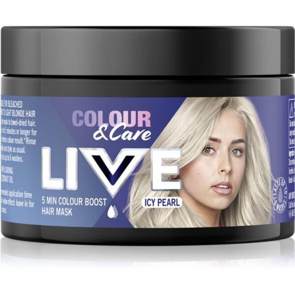 Schwarzkopf LIVE Colour & Care mască colorantă pentru păr culoare Icy Pearl 150 ml-Țena