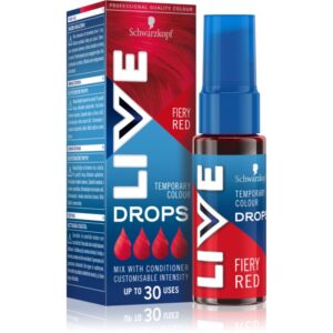 Schwarzkopf LIVE Drops sampon nuantator culoare Fiery Red 30 ml-ro