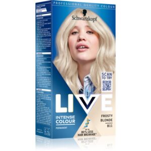 Schwarzkopf LIVE Intense Colour Culoare permanenta pentru par culoare B11 Frosty Blonde 1 buc-Țena