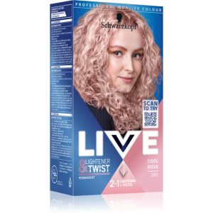 Schwarzkopf LIVE Lightener & Twist Culoare permanenta pentru par pentru decolorarea părului culoare 101 Cool Rose 1 buc-ro