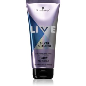 Schwarzkopf LIVE Silver sampon pentru curatare neutralizeaza tonurile de galben 200 ml-ro