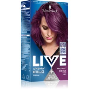 Schwarzkopf LIVE Urban Metallics Culoare permanenta pentru par culoare U69 Amethyst Chrome 1 buc-ro