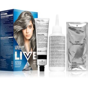 Schwarzkopf LIVE Urban Metallics Culoare permanenta pentru par culoare U72 Dusty Silver 1 buc-ro