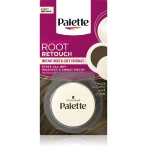 Schwarzkopf Palette Compact Root Retouch corector pentru acoperirea firelor carunte de par cu efect de pulbere culoare Light Brown 3 g-ro