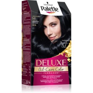 Schwarzkopf Palette Deluxe Culoare permanenta pentru par culoare 1-1 909 Blue Black 1 buc-ro