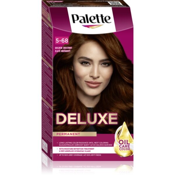 Schwarzkopf Palette Deluxe Culoare permanenta pentru par culoare 5-68 Golden Chestnut 1 buc-ro