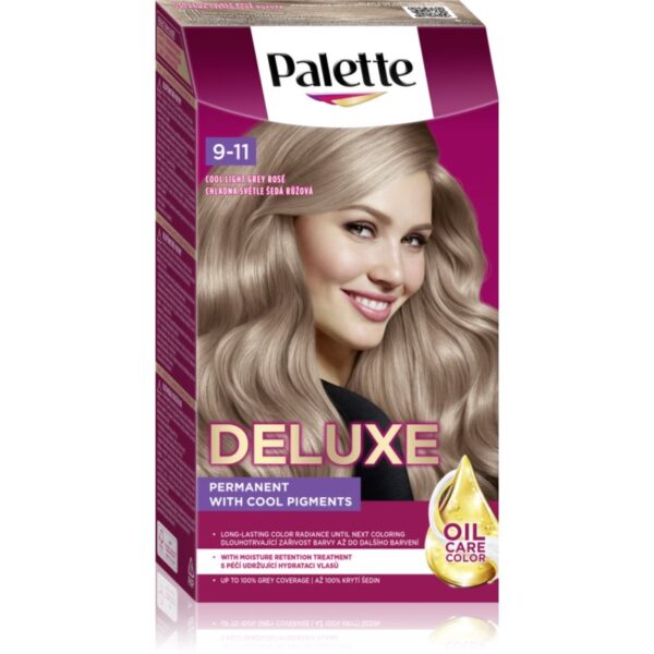 Schwarzkopf Palette Deluxe Culoare permanenta pentru par culoare 9-11 Cool Light Grey Rose 1 buc-ro