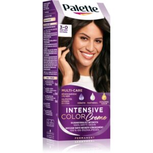 Schwarzkopf Palette Intensive Color Creme Culoare permanenta pentru par culoare 3-0 N2 Dark Brown 1 buc-Țena