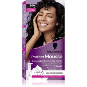 Schwarzkopf Perfect Mousse Culoare permanenta pentru par culoare 200 Black 1 buc-ro
