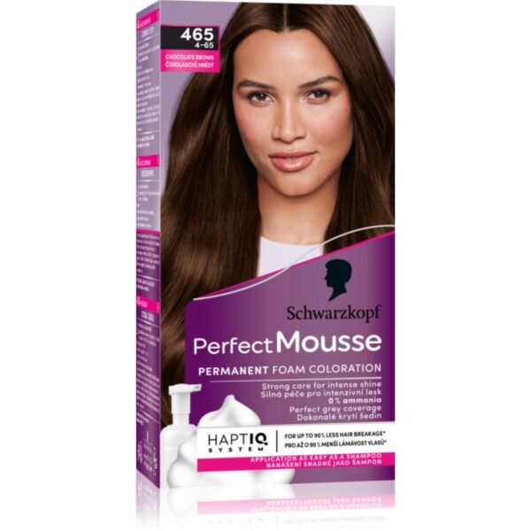 Schwarzkopf Perfect Mousse Culoare permanenta pentru par culoare 465 Chocolate brown 1 buc-ro