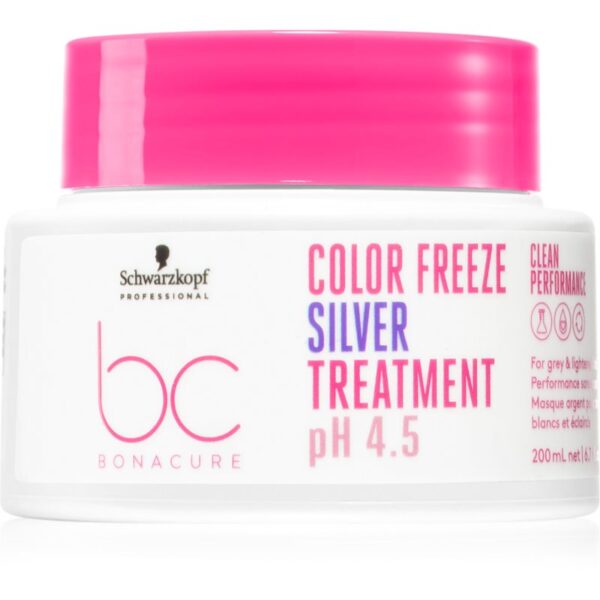 Schwarzkopf Professional BC Bonacure Color Freeze Silver masca neutralizeaza tonurile de galben 200 ml-ro