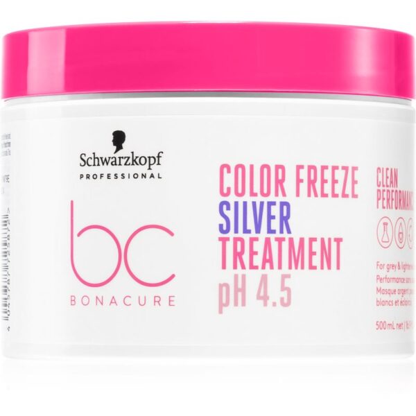 Schwarzkopf Professional BC Bonacure Color Freeze Silver masca neutralizeaza tonurile de galben 500 ml-ro
