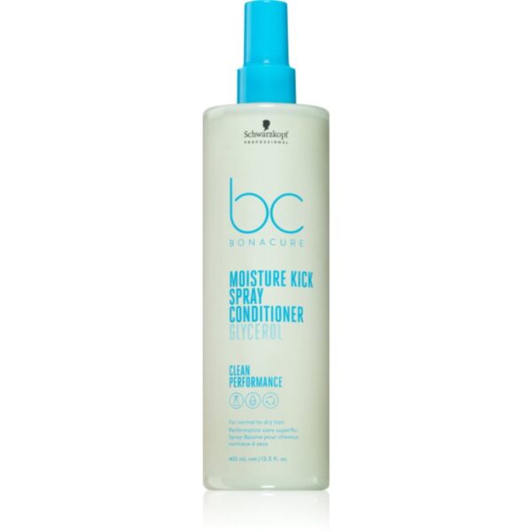 Schwarzkopf Professional BC Bonacure Moisture Kick balsam (nu necesita clatire) pentru par uscat si normal. 400 ml-Țena