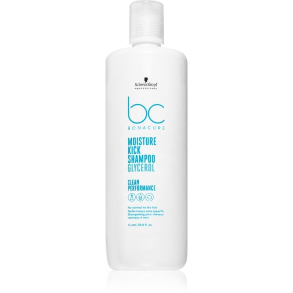 Schwarzkopf Professional BC Bonacure Moisture Kick șampon pentru par normal spre uscat 1000 ml-Țena