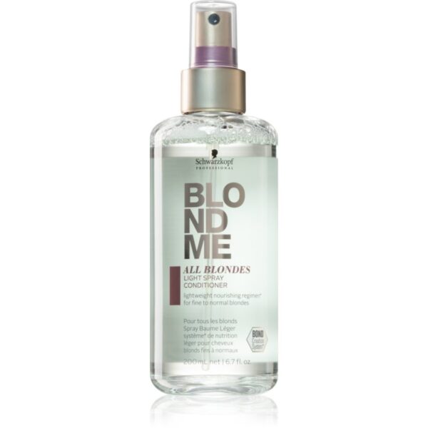 Schwarzkopf Professional Blondme All Blondes Light balsam light Spray pentru păr fin 200 ml-Țena