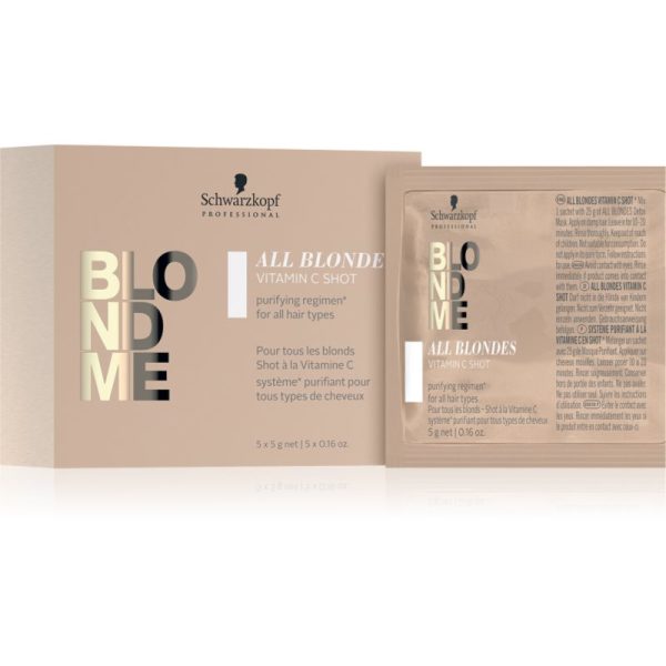 Schwarzkopf Professional Blondme All Blondes Vitamin C Shot concentrat vitaminic pentru parul blond cu suvite 5x5 g-ro