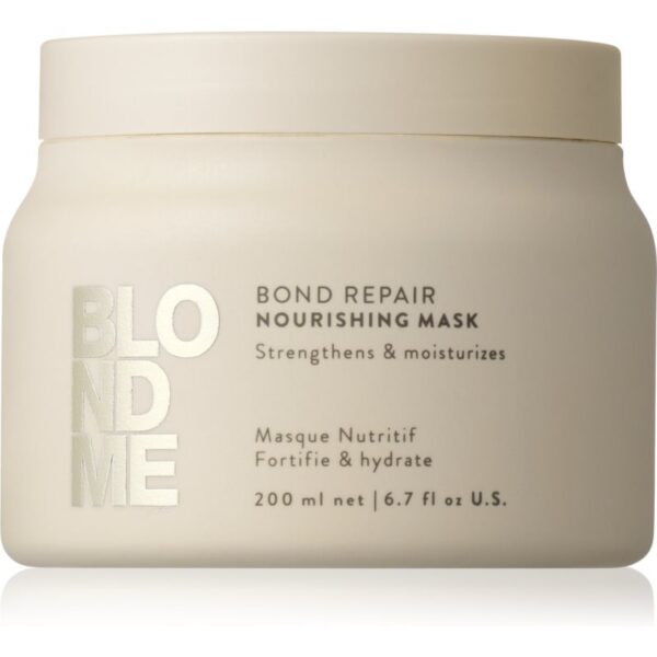 Schwarzkopf Professional Blondme Bond Repair Nourishing Mask Masca intens hrănitoare 200 ml-Țena