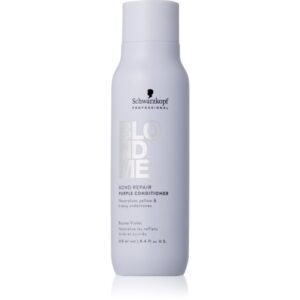 Schwarzkopf Professional Blondme Bond Repair Purple Conditioner balsam de par violet pentru par blond 250 ml-Țena