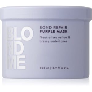 Schwarzkopf Professional Blondme Bond Repair Purple Mask Masca de par neutralizeaza tonurile de galben 500 ml-ro