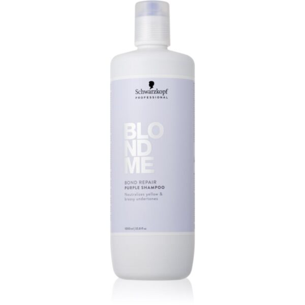 Schwarzkopf Professional Blondme Bond Repair Purple Shampoo sampon violet pentru par blond 1000 ml-Țena