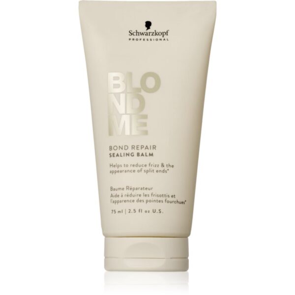 Schwarzkopf Professional Blondme Bond Repair Sealing Balm balsam pentru îngrijirea părului anti-electrizare 75 ml-Țena