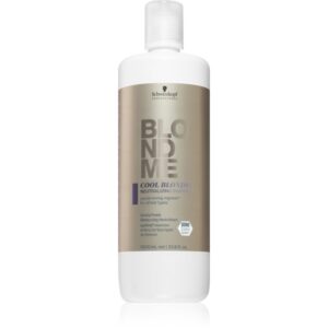 Schwarzkopf Professional Blondme Cool Blondes șampon pentru neutralizarea tonurilor de galben pentru parul blond cu suvite 1000 ml-ro