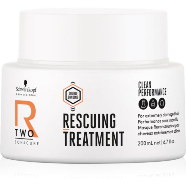 Schwarzkopf Professional Bonacure R-TWO Rescuing Treatment Masca de par pentru par foarte deteriorat 200 ml-Țena